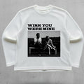 Off-white waffle knit oversized full-sleeve Front Design